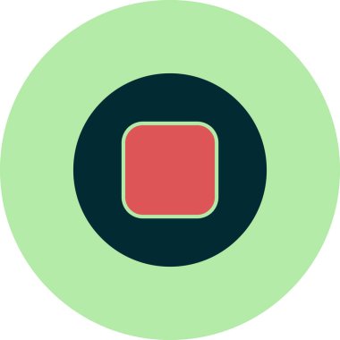 Dur düğmesi simgesi vektör çizim