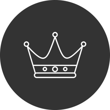 taç simgesi vektör illüstrasyonu