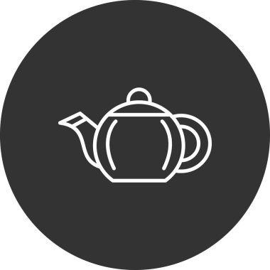 çaydanlık simgesi, basit tasarım