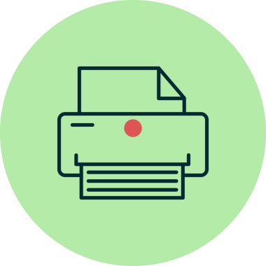 Yazıcı. Basit ağ simgesi