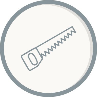 El testeresi. Web simgesi basit illüstrasyon