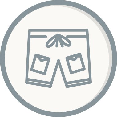 Kısa simge vektör illüstrasyonu