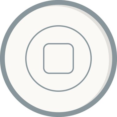 Dur düğmesi simgesi vektör çizim