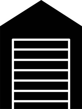 Bir Garaj simgesinin vektör illüstrasyonu 