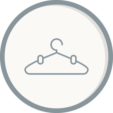 giysi askısı ikon vektör illüstrasyonu