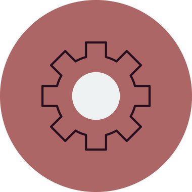 Çarklı. Web simgesi vektör illüstrasyonu ayarlanıyor