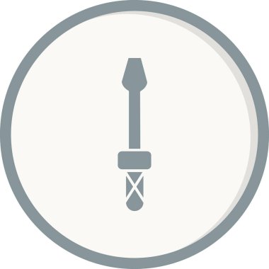 Tornavida simgesi, vektör illüstrasyonu