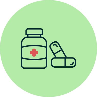 Tıp simgesi vektör illüstrasyonu