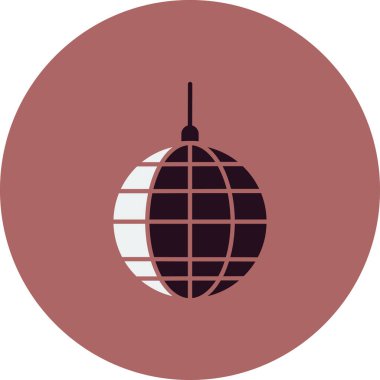 disko topu simgesi vektör illüstrasyon tasarımı