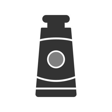 Yağlı boya tüp simgesinin vektör çizimi