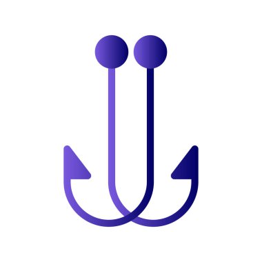 Kanca simgesinin vektör illüstrasyonu