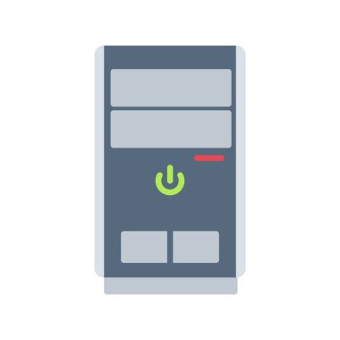 Cpu kulesinin vektör çizimi