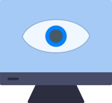 Görsel iletişim ikonu vektör illüstrasyonu