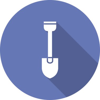 Kürek simgesi, vektör illüstrasyonu