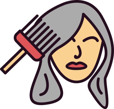 Saç boyasının vektör çizimi 