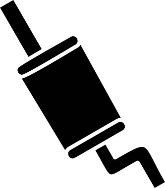 Egzoz. Web simgesi basit illüstrasyon