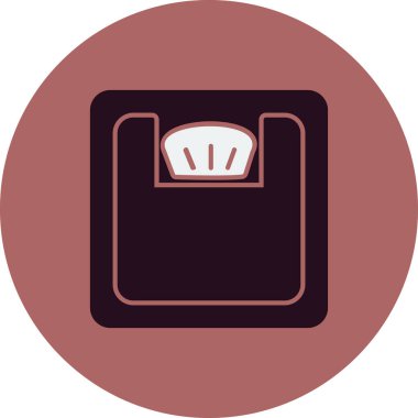 ağırlık ölçeği simgesi, vektör illüstrasyonu