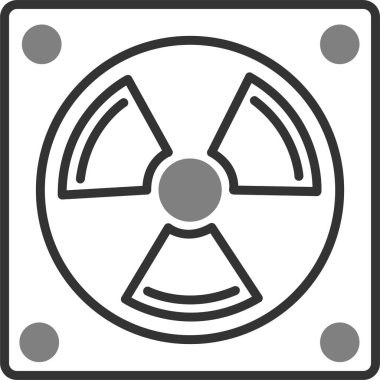 fan simgesi vektör illüstrasyonu