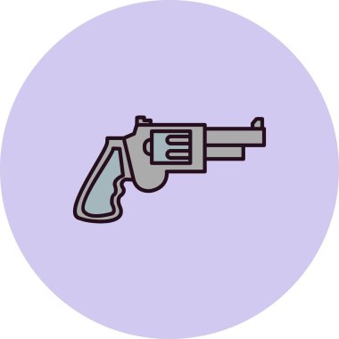 Silah. Web simgesi basit illüstrasyon 