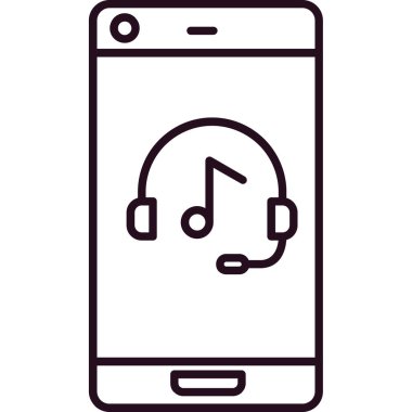 Akıllı telefon. Web simgesi basit illüstrasyon