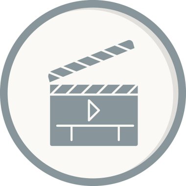Film web simgesi basit tasarım. Alkış tahtası