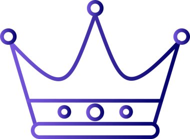 taç simgesi vektör illüstrasyonu