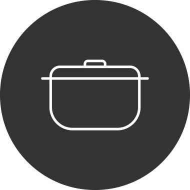 Tencere simgesinin vektör illüstrasyonu