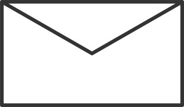 zarf web simgesi, vektör illüstrasyonu  