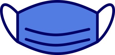 yüz maskesi vektör illüstrasyonu