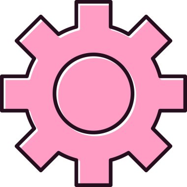 Çarklı. Web simgesi vektör illüstrasyonu ayarlanıyor