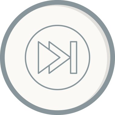 Sonraki düğmenin vektör illüstrasyonu