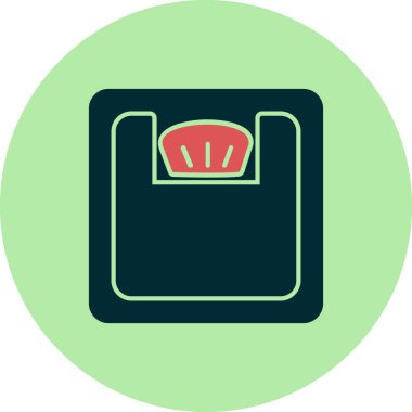 ağırlık ölçeği simgesi, vektör illüstrasyonu