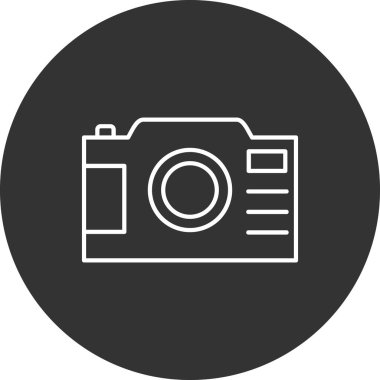 kamera simgesi vektör illüstrasyonu