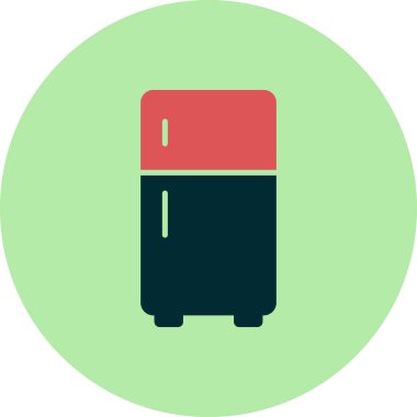 buzdolabı simgesi vektör illüstrasyonu