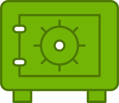 Güvenli kutucuk vektör illüstrasyonu