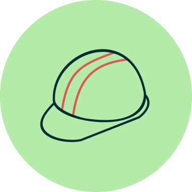 Kask simgesi vektör illüstrasyonu