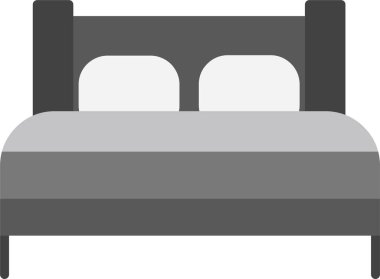 Yatağa. Web simgesi basit illüstrasyon