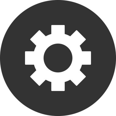 cogwheel. Setting web icon vector illustration