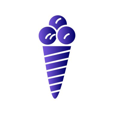 İnce çizgi biçiminde dondurma simgesi