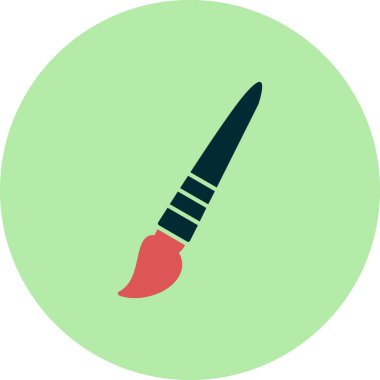 Fırça simgesi vektör illüstrasyonunu boya