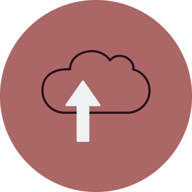 Bulut hesaplama simgesi vektör illüstrasyonu