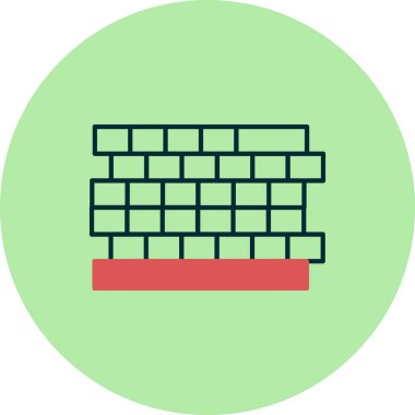 Duvarın vektör illüstrasyonu 