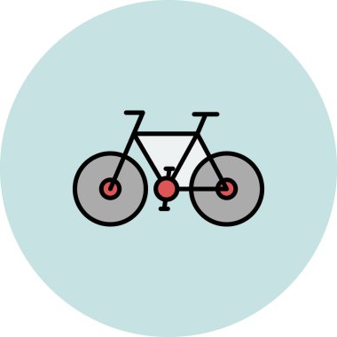 bisiklet ikonu vektör illüstrasyonu