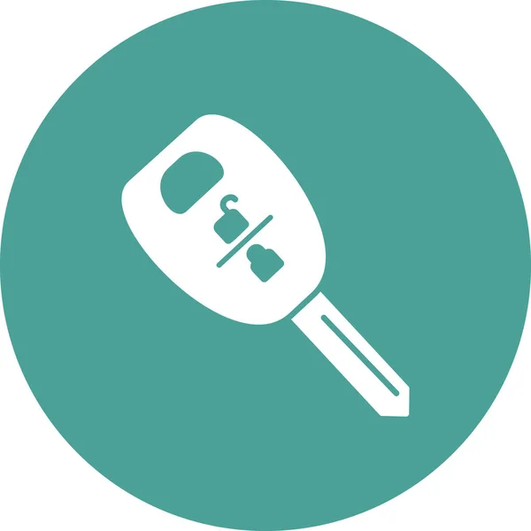 Vector Illustration Car Key Icon — Stockvektor