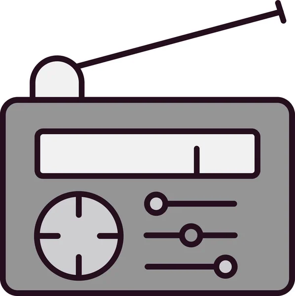 Illustration Vectorielle Icône Radio — Image vectorielle