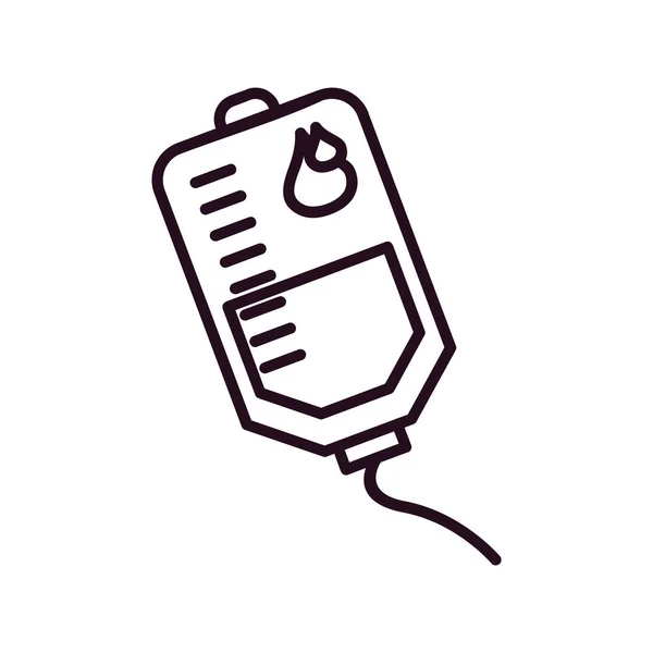 Blood Bag Icon Vector Illustration — Vetor de Stock