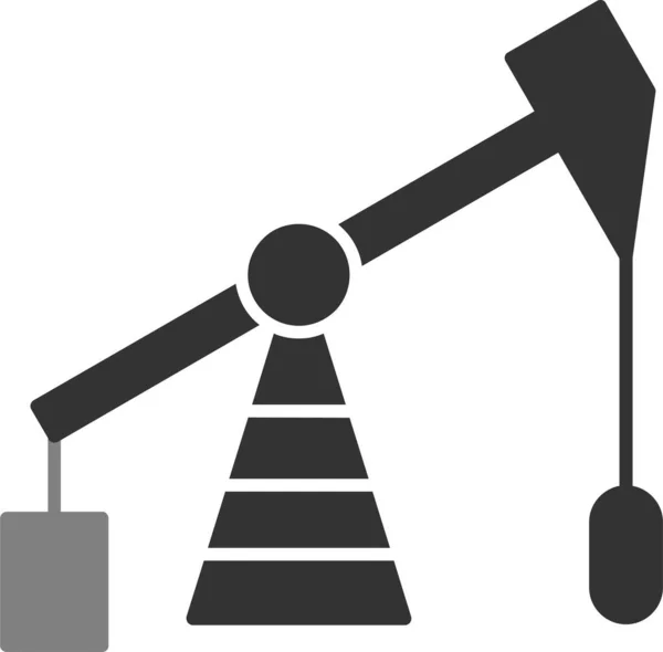 Industry Vector Icon Oil Pump Simple Illustration — ストックベクタ