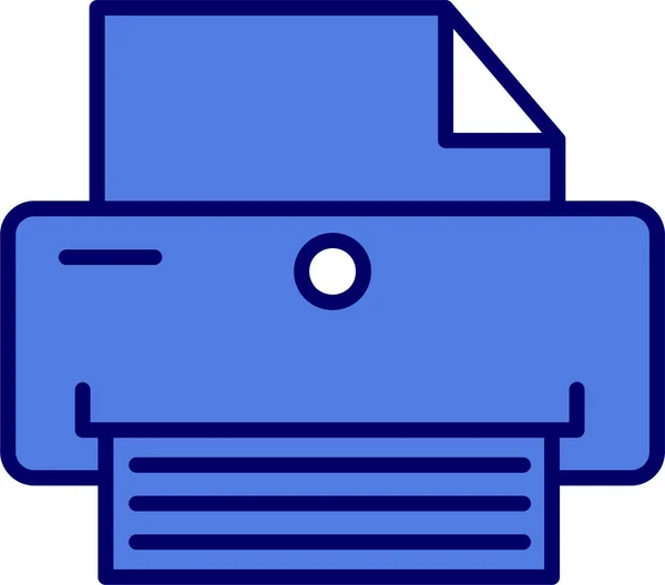 Printer Web Icon Simple — Stock Vector
