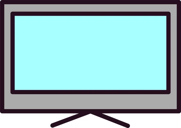 Televizní Ikona Vektorové Ilustrace — Stockový vektor