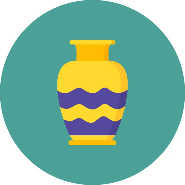 Unique Vase Icon Vector Illustration — Stockvector